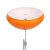 Mid-Century Modern Space Age Orange Floor Lamp, 1960s For Sale - Image 3 of 6