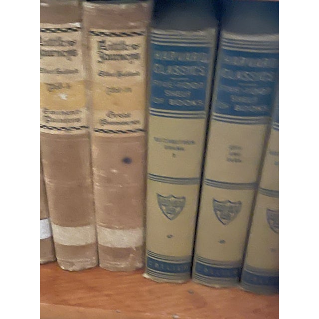 Paper Antique Small Library Selection in Art Deco Bookcase For Sale - Image 7 of 7