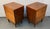 Mid-Century Modern Walnut & Brass Nightstands Attributed to Young Manufacturing For Sale - Image 9 of 18