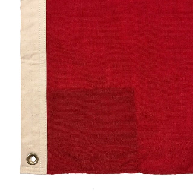 Oversize Vintage Wool Flag of the Dominican Republic For Sale In Los Angeles - Image 6 of 7