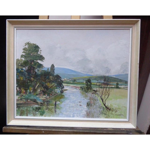 Walter Leslie Fenner, Downland View, Oil on Board, circa 1960s Material: Oil on board An atmospheric oil on board entitled...