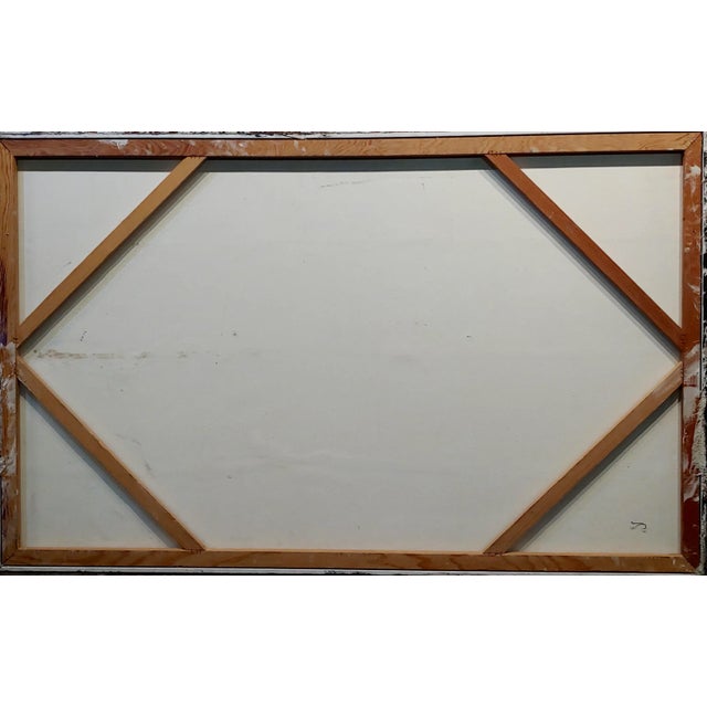 Reza Kassai -Chaotic Modern Society-Oil Painting on Canvas For Sale - Image 9 of 10