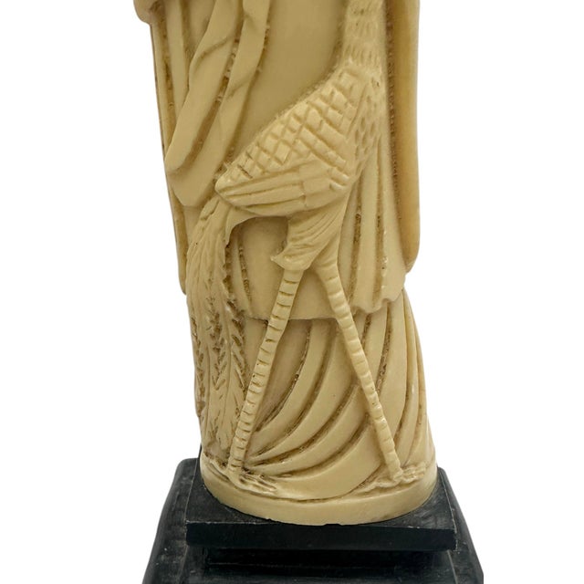1970s A Pair of Carved Ivory-Like Resin Oriental Figurines For Sale - Image 12 of 12