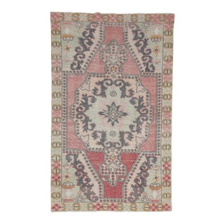 Mid 20th Century Vintage Turkish Rug-4′3″ × 6′10″ For Sale
