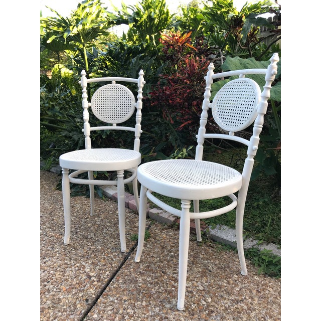 Antique 1913 Fischel Bentwood French Bistro Chairs a Pair Chairish