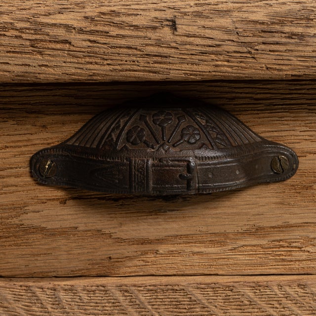 French Provincial Early 20th Century Oak Atelier Table For Sale - Image 3 of 13