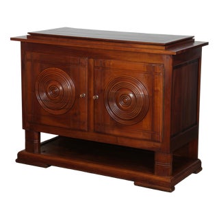 Walnut Sideboard in the style of Charles Dudouyt, 1940 For Sale