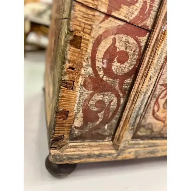 18th Century Antique Vintage Swedish Dowery For Sale - Image 6 of 7