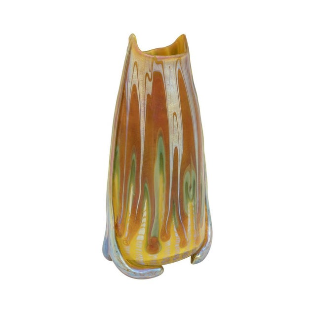 Glass Vase from Franz Hofstötter for Johann Loetz Witwe, 1901 For Sale - Image 3 of 8