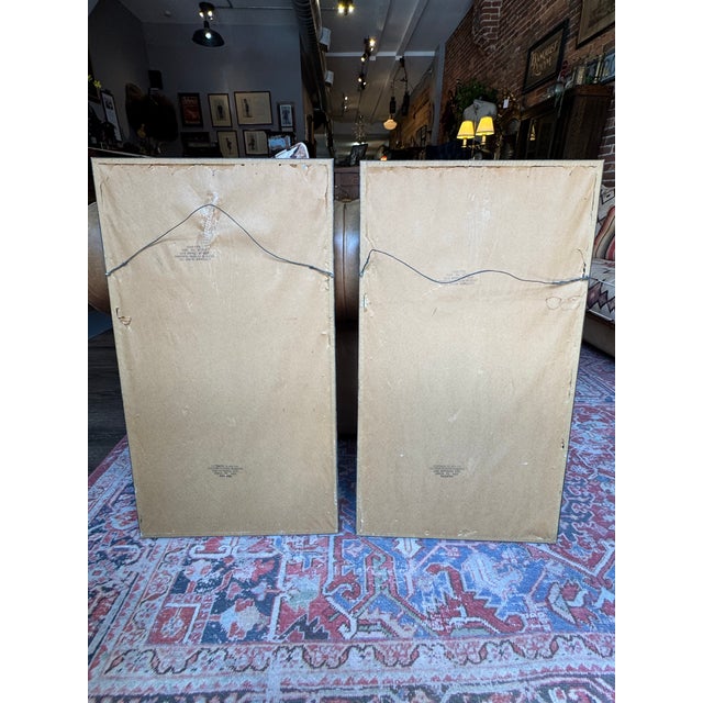 Vintage Pair of Paintings on Silk- Samurai on Horseback For Sale - Image 12 of 12