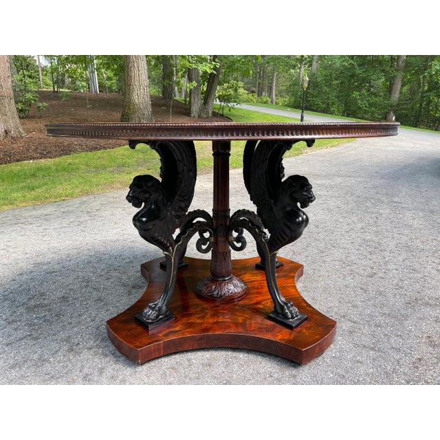 Late 19th Century Neoclassical Griffin Console Table For Sale - Image 13 of 13