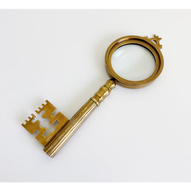 Oversized Brass Skeleton Key Magnifier, Late 20th Century For Sale - Image 12 of 12