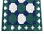 Handmade Woolen Dhurrie Runner, Vegetable Dyed Forest Green, Navy Blue Tile Runner- 4'x12' For Sale - Image 10 of 10