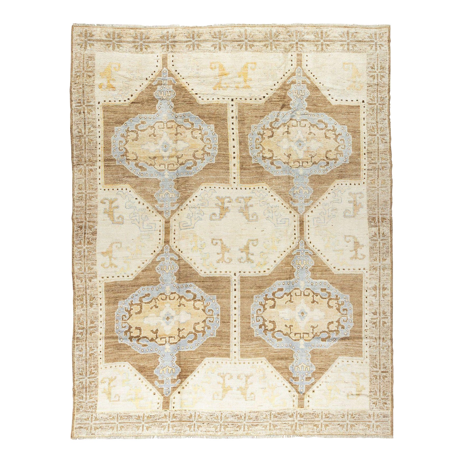Vintage Inspired Turkish Kars Rug, 10'4'' X 13'2'' | Chairish