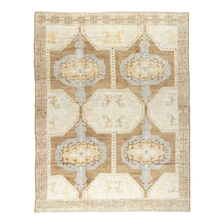 Vintage Inspired Turkish Kars Rug, 10'4'' X 13'2'' For Sale