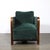 Pair of Art Deco Walnut Armchairs in Eucalyptus Mohair Velvet W/ Nickel Sabots For Sale - Image 10 of 18