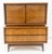 Diamond Shape Front Drawers High Chest Walnut Mid Century Modern Dresser For Sale - Image 6 of 12
