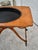 Brown Fruitwood Serving Cart Mid Century Modern Removable Tray Rolling Bar Table 60s For Sale - Image 8 of 12