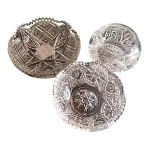 American Brilliant Cut Crystal Accessories - 3 Piece Set