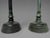 Mid 20th Century Pair of Mid-20th Century Bronzed Verdigris Candlestick Table Lamps For Sale - Image 5 of 9