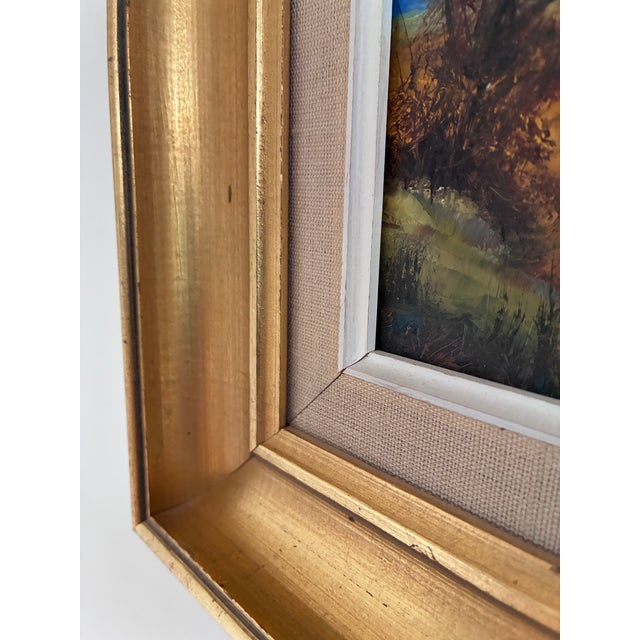 Vintage Original Landscape Oil Painting For Sale - Image 6 of 12