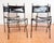 Mid-Century Modern Vintage Dining Chairs in Leather and Wrought Iron, 1970s, Set of 4 For Sale - Image 3 of 18