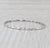 2010s New 0.16ctw Diamond Bead Flexible Bangle Tennis Bracelet 14k White Gold 6.75" For Sale - Image 5 of 7