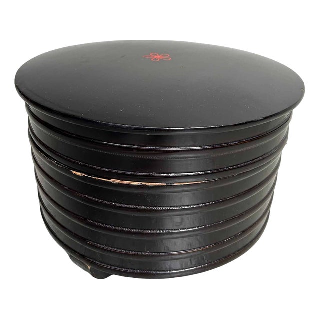 Taishō Urushi Hokkai Bako, Japan, 1920s For Sale