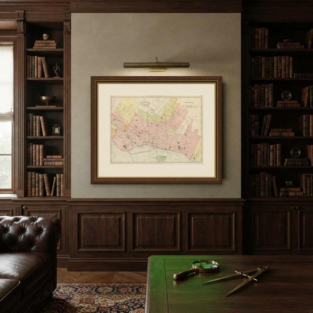 Antique Map of Montreal with Mount Royal Park from Rand McNally, 1899 For Sale - Image 10 of 12