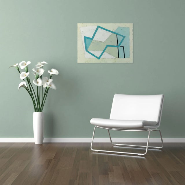 Oil on canvas. Edition: Unique, Unframed. Annear works with oil, building images from layered shares and creating complex...