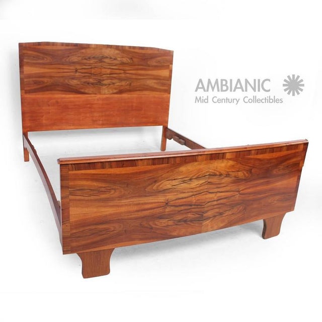 Italian Bed Frame With Exotic Wood Chairish