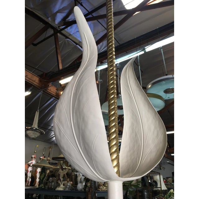 Art Deco Art Deco Grand Hollywood Theater Palm Leaf Ceiling Pendant For Sale - Image 3 of 10