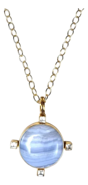 Blue Lace Agate Necklace