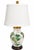 Mid-Century Chinese Export Ceramic Lotus & Floral Table Lamps - Pair For Sale - Image 4 of 10