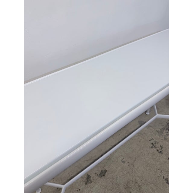 Richard Schultz White Porcelain 1966 Collection Outdoor High Table for Knoll For Sale In Miami - Image 6 of 17