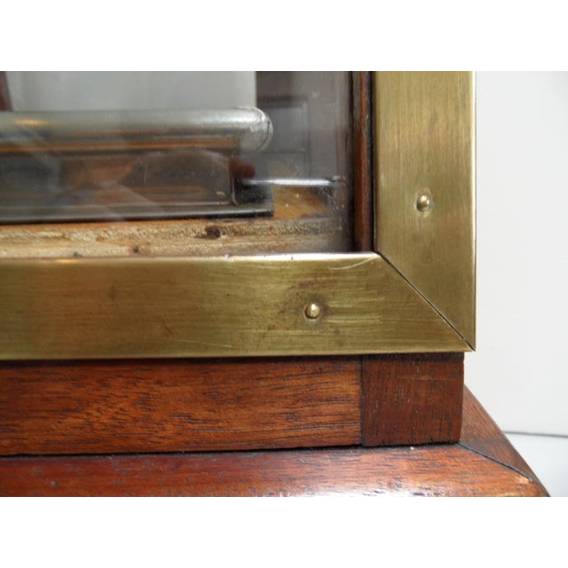 Wood Antique Mahogany Bakery Display Cabinet, 1920s For Sale - Image 7 of 18