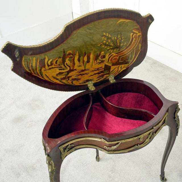 Louis XV Revival French Side Table, 1890s For Sale - Image 6 of 7