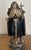 18th century Portuguese hand carved and painted wooden devotional sculpture of Saint Rita of Cascia. She is wearing a...