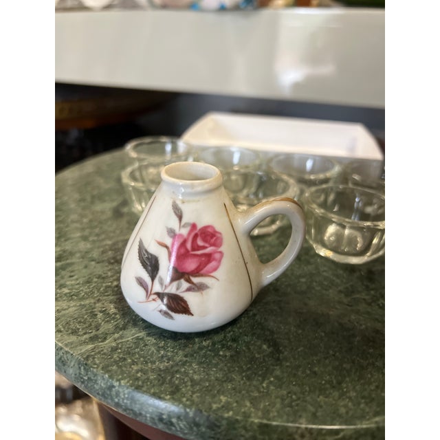 Asian 1970s Small Asian Floral Creamer Cup For Sale - Image 3 of 5