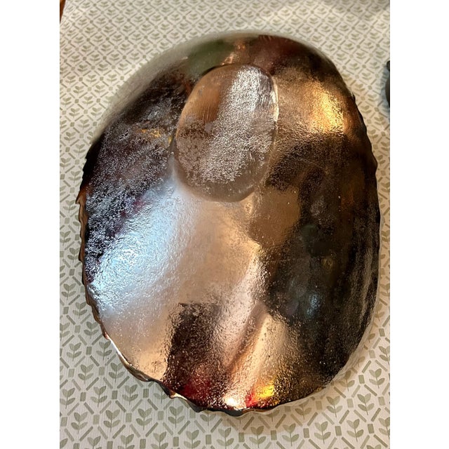 Mid-Century Modern Vintage Twisted Centerpiece Tray With Broken Edges For Sale - Image 3 of 6