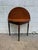 Antique Half Moon Tiger Oak Demi Lune Single Drawer Console Table For Sale - Image 9 of 15