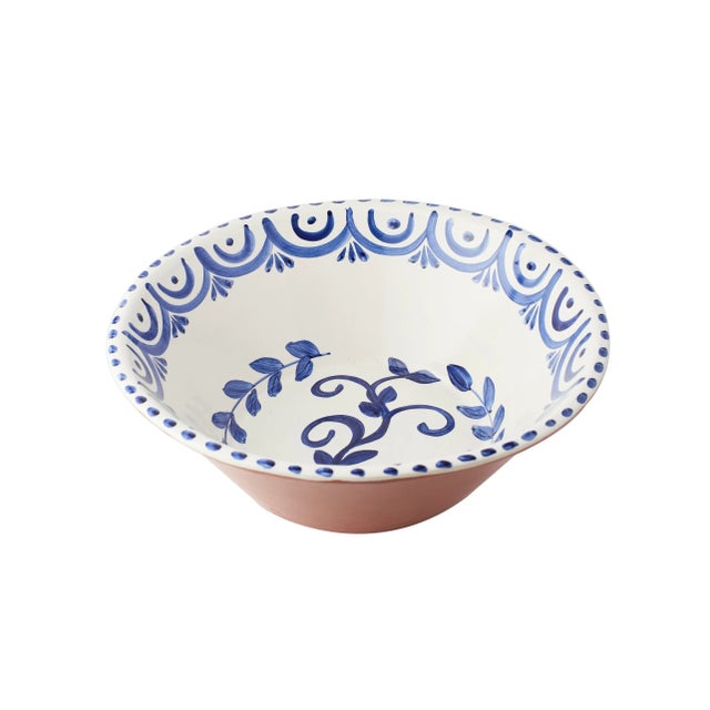 Spanish Casa Nuno Bowls, Blue/White, Two Sizes For Sale - Image 3 of 4