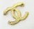 Contemporary Chanel Gold Bended CC Brooch For Sale - Image 3 of 4