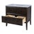 Spritely Home Accent Furniture Bristol 36 in. W Marble and Wood 1 Drawer Ribbed Bathroom Vanity, Dark Roast Coffee Wire Brushed For Sale - Image 4 of 9
