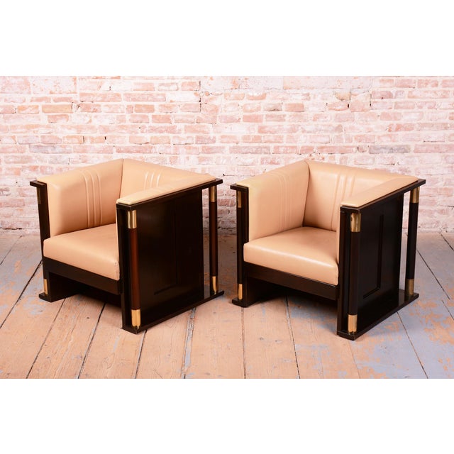 Art Nouveau Mahogany Armchairs from J. Hoffmann, Austria, 1910s, Set of 2 For Sale - Image 17 of 18