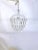 Decorative hand cut basket chandelier with hand cut glass dish frame and 30% leaded A-chain crystals. Rewired and it has...