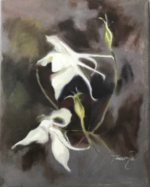 Wild Columbine Contemporary Painting