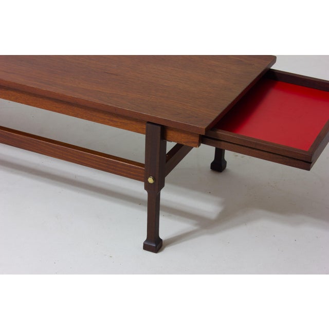 Italian Coffee Table in Teak with Hidden Drawers, 1960s For Sale - Image 14 of 16