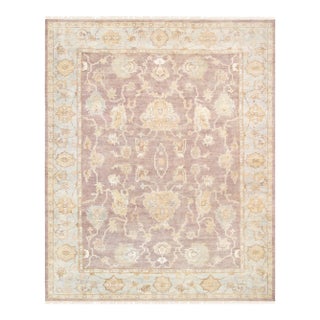 Pasargad Home Oushak Brown Wool Area Rug- 9' 3" X 11'10" For Sale