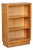 Small Vintage Bookcase in Poplar and Veneer Glass, 1950s For Sale